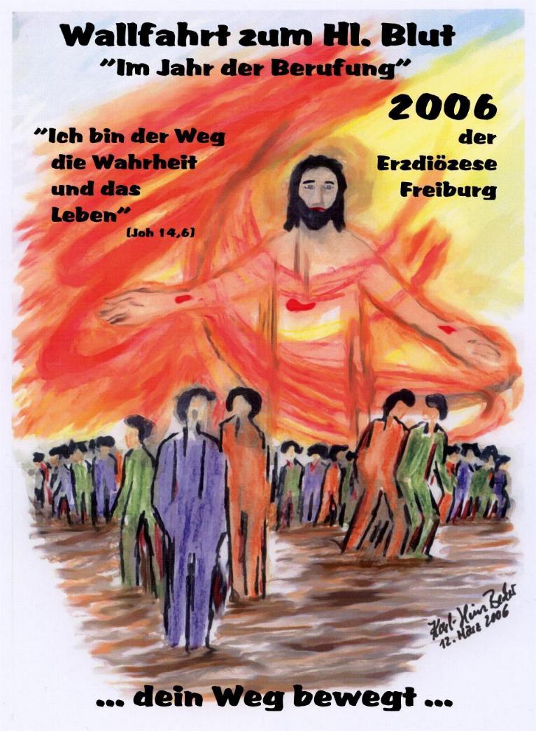 Ich bin der Weg, die Wahrheit und das Leben -             ...dein Weg bewegt... 
       Aquarell von Karl-Heinz Becker © ®